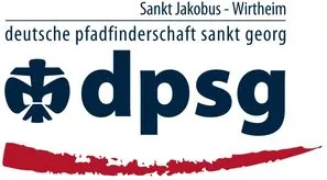 Logo der DPSG Wirtheim: Pfadfinder Sankt Georg, Sankt Jakobus.